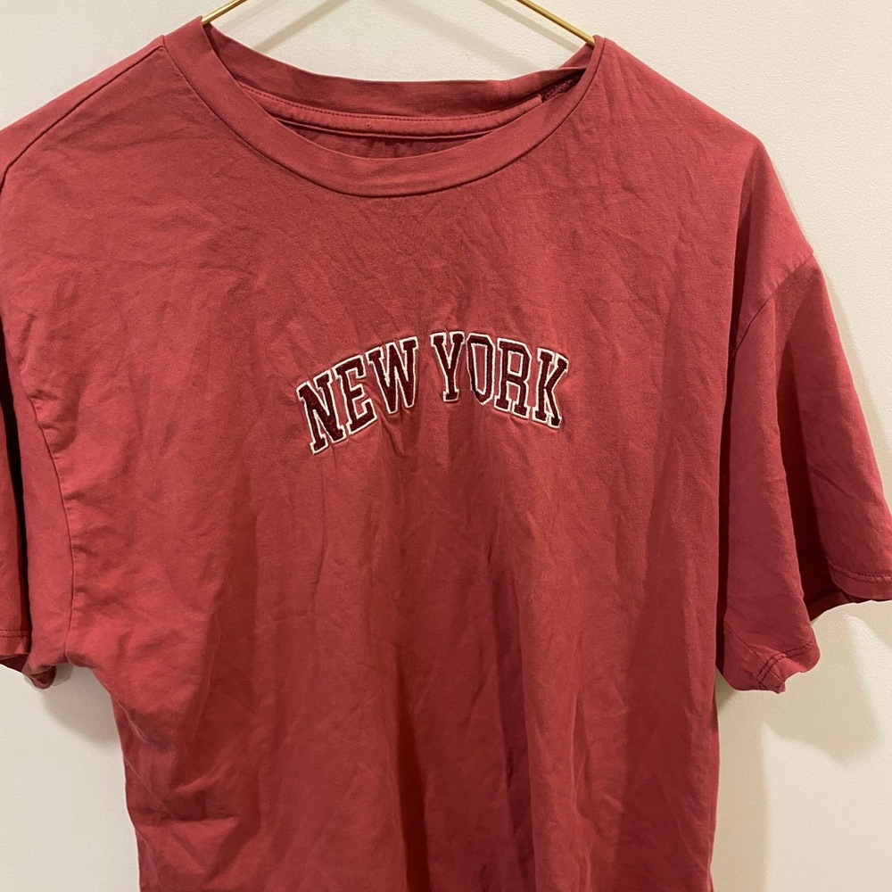New York Graphic Men's Red T-Shirt